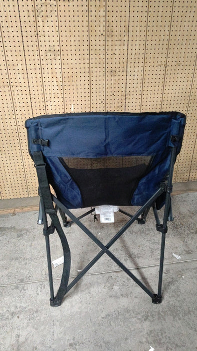 Camping Lounge Chair Portable Reclining Camping Chair Folding Camping Chair with Footrest,Headrest & Storage Bag,Mesh Recliner with Backpack, 300lbs Weight Capacity - display_model