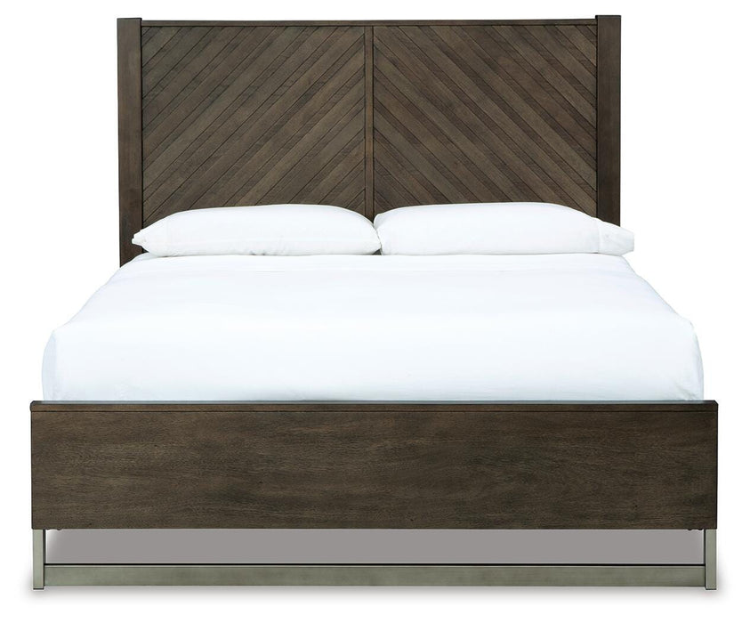 Arkenton Grayish Brown Arkenton Queen Panel Bed
