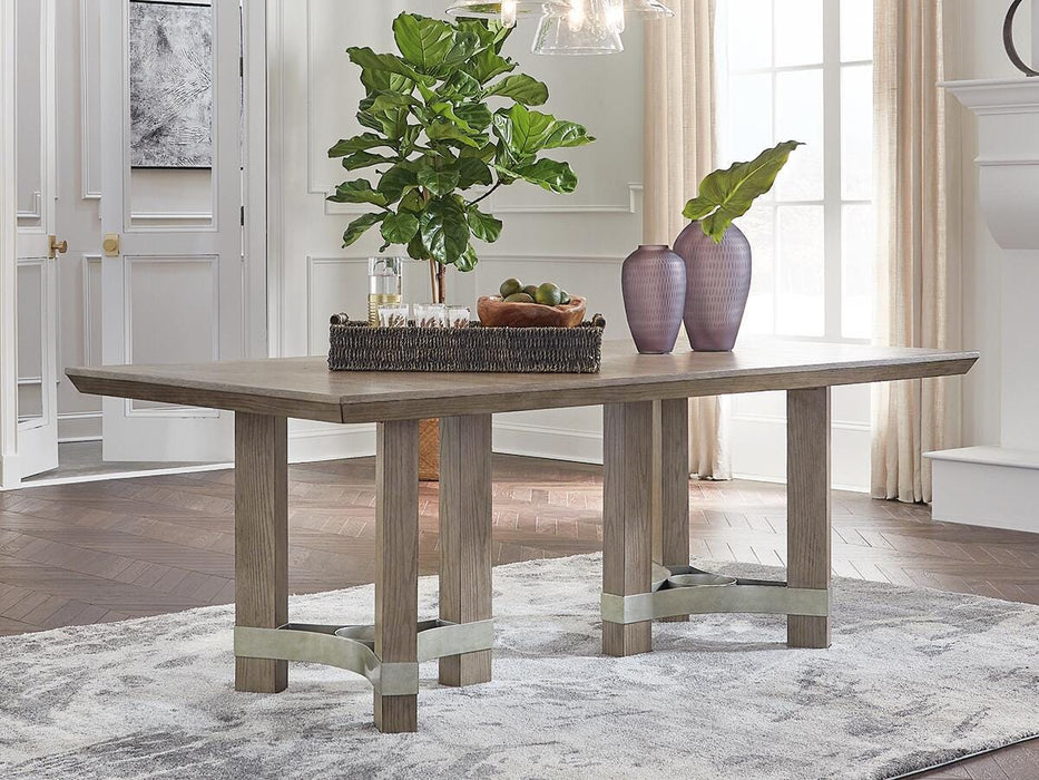 Chrestner Gray Rectangular Dining Room Table