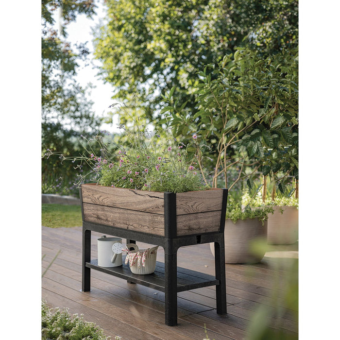 Keter Signature Collection 29 Gal. Resin Elevated Garden Bed - new