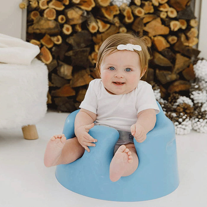 Bumbo Baby Floor Seat – Portable Infant Booster, Powder Blue - new