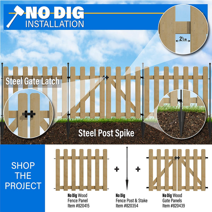 Yardlink Cedar Wood Fence Panel, 34 inch H x 47 inch W - open_box