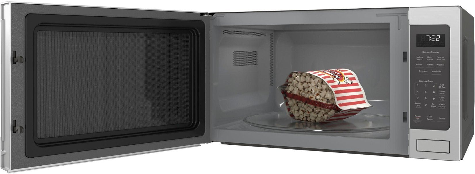 GE Profile - 2.2 Cu. Ft. Microwave - Stainless Steel - display_model