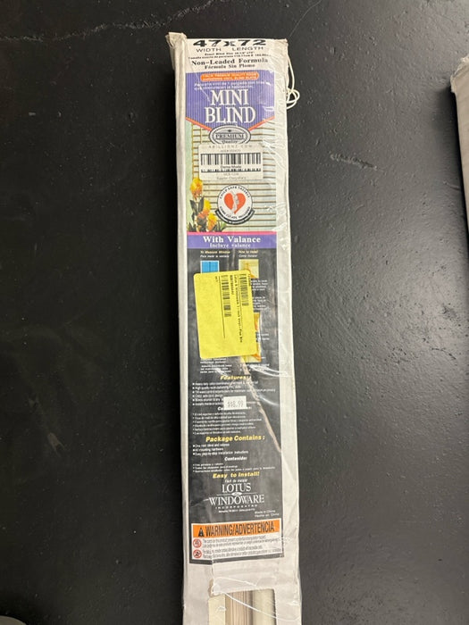 Lotus & Windoware 1-Inch Vinyl-Plus Blind, 47 by 72-Inch, Alabaster - Product Is Brand New In Retail Packaging - new