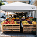 GVDV 10 ft x 10 ft Easy Pop up Outdoor Canopy Tent, Straight Legs Instant Canopy for Outside with Carrying Bag, White