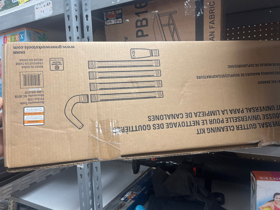 Greenworks UNIVERSAL GUTTER CLEANING KIT - open_box