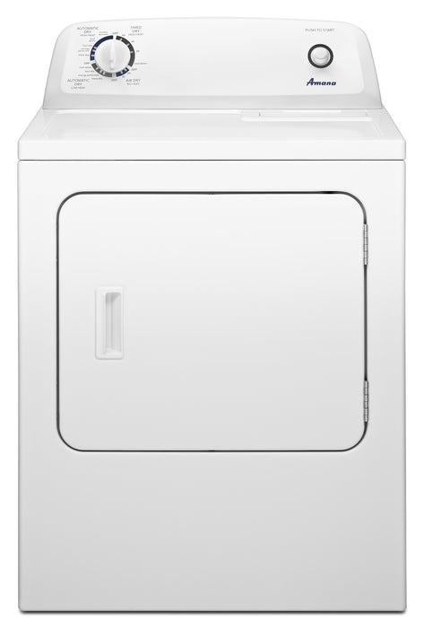 Amana 6.5 cu.ft. vented Front Load Gas Dryer in White with Wrinkle Prevent Option - used_good