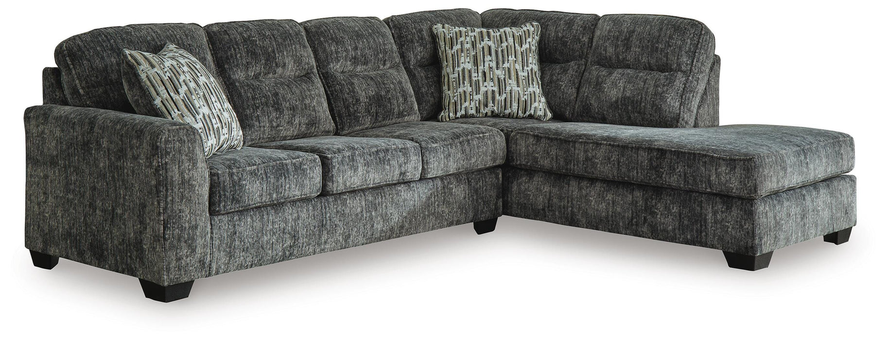 Lonoke Gunmetal Lonoke 2-Piece Sectional with Chaise