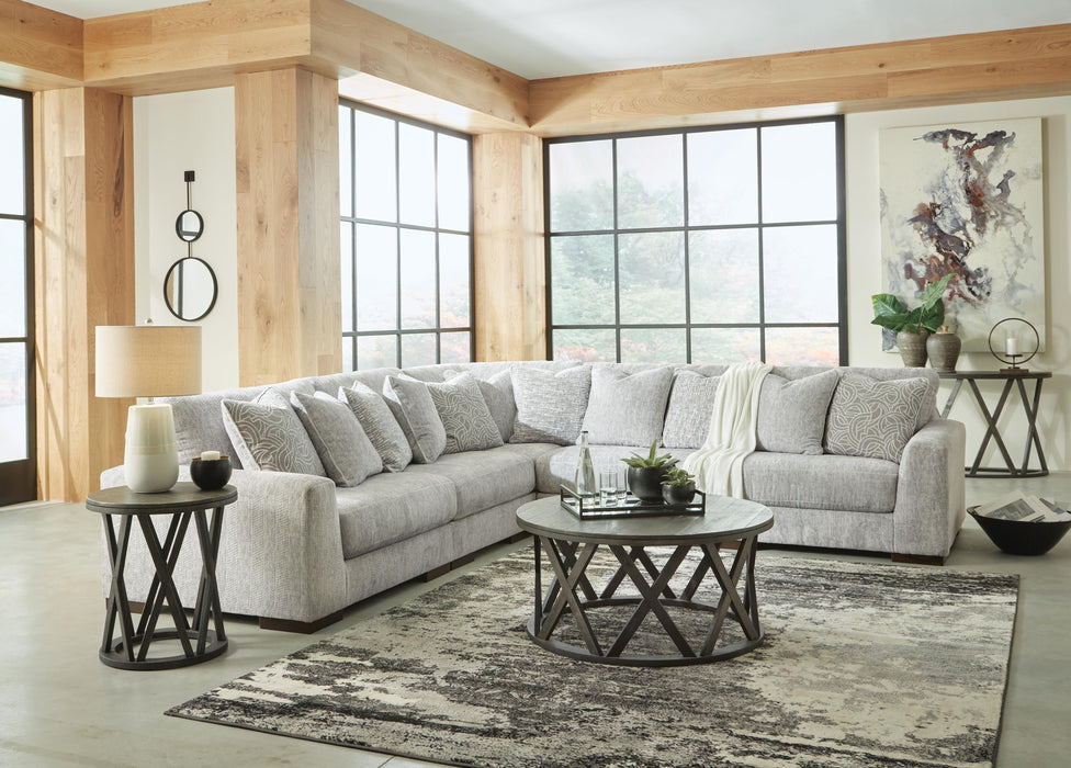 Regent Park Pewter Regent Park 5-Piece Sectional - Brand New
