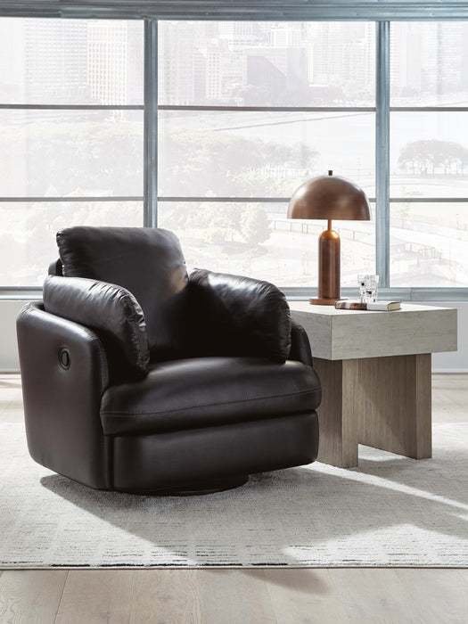 Modmax II Black Swivel Glider Recliner