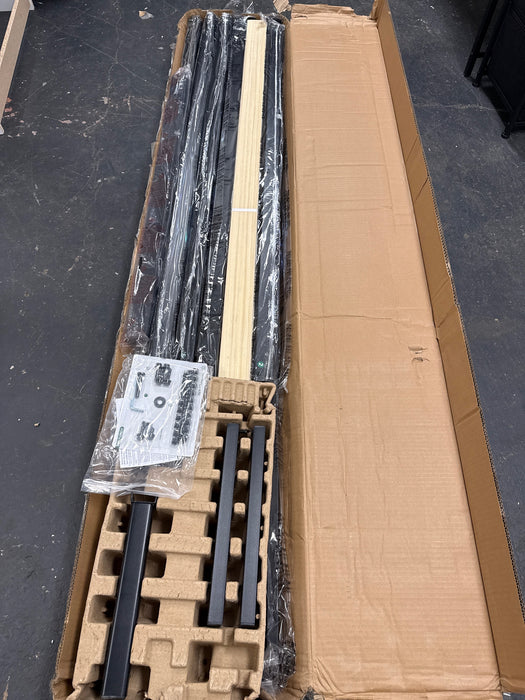 Zinus Mia 38" Metal Platform Bed Frame with Headboard, Queen - new