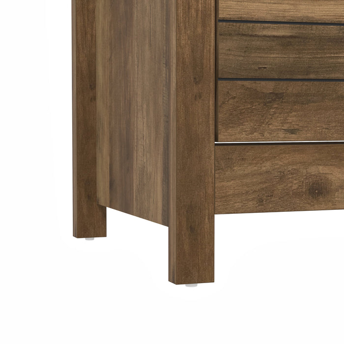 Lancaster Wood 6 Drawer Dresser, Knotty Oak, by Hillsdale Living Essentials - new