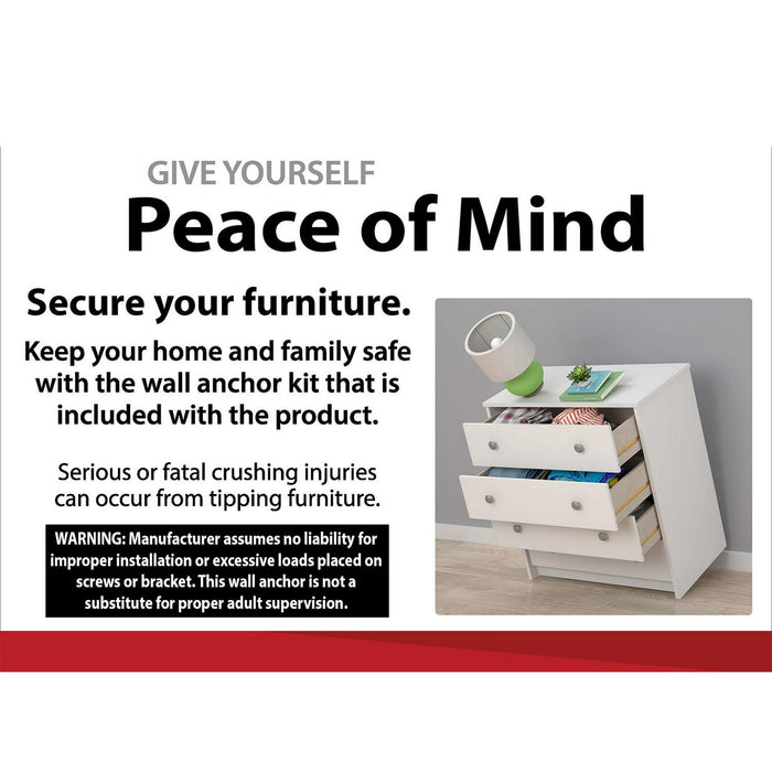 Mainstays Classic 6 Drawer Dresser, White Finish: - new