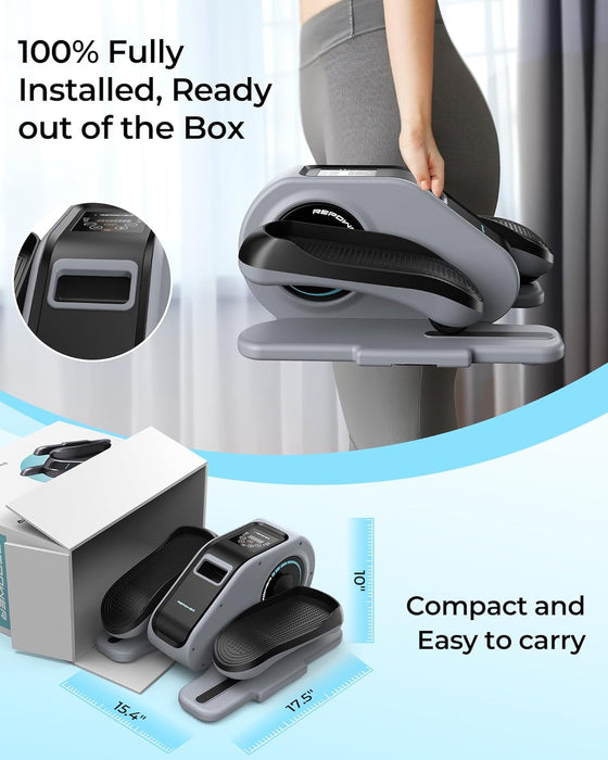 REPOWER Under Desk Ellipticals Electric, Ellipse Leg Exerciser for Seniors Fully Assembled -