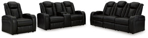 Caveman Den Midnight Caveman Den Sofa, Loveseat and Recliner