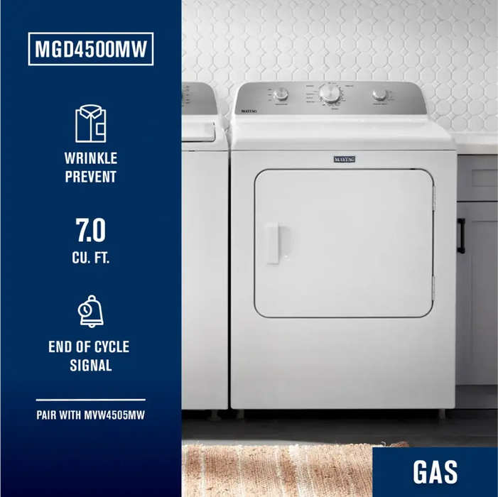 Maytag 7.0 cu. ft. Vented Gas Dryer in White - new