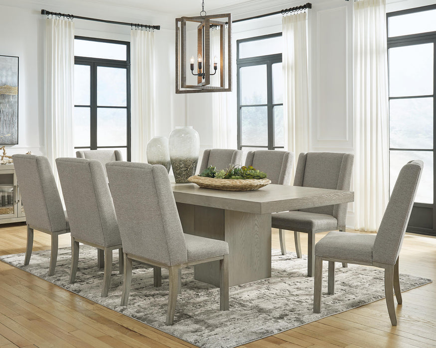 Fawnburg Gray Fawnburg Dining Table and 8 Chairs