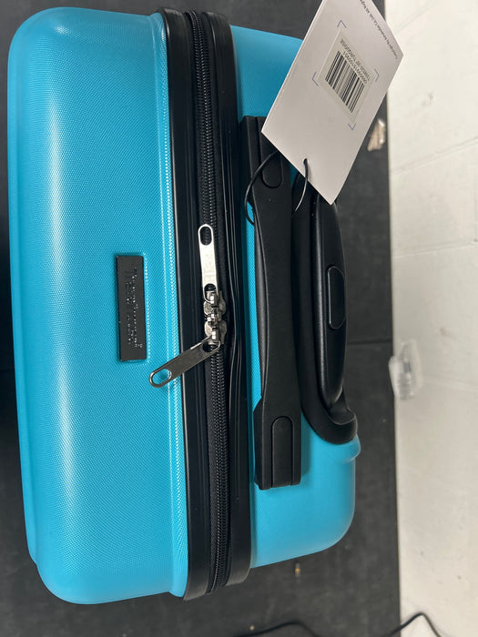 Hardshell Carry on Luggage 20" Lightweight Hardside Suitcase with Spinner Wheels.(Light Blue) - new