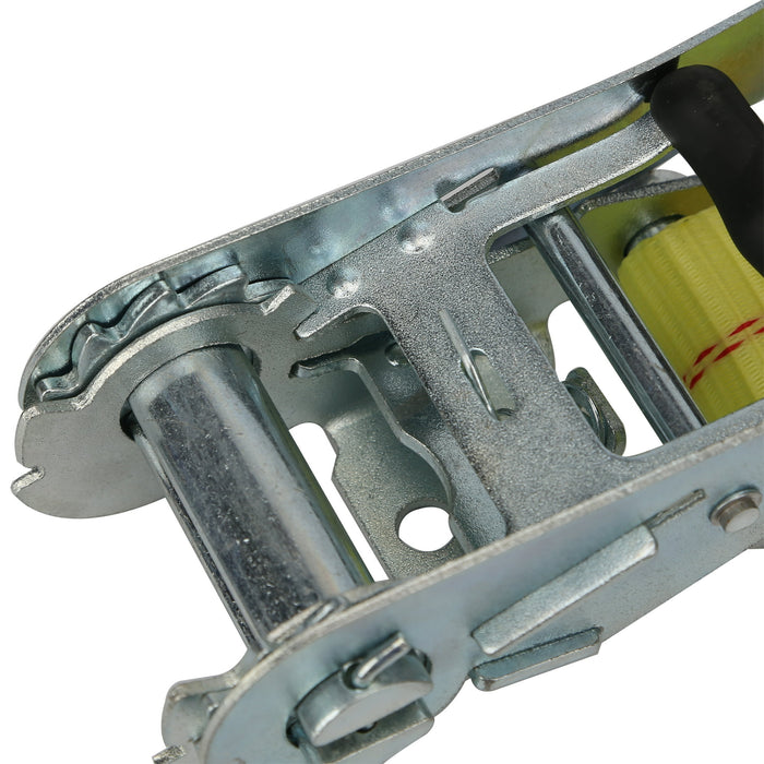 Hyper Tough Brand 2”x27" Tie down Straps with over Size Ratchet Handle 3333lbs, Work Load with DJ-Hooks Single Pack - new