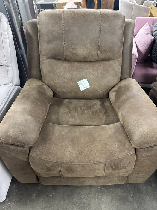 Barcalounger Fabric Power Glider Recliner with Power Headrest - use_like_new