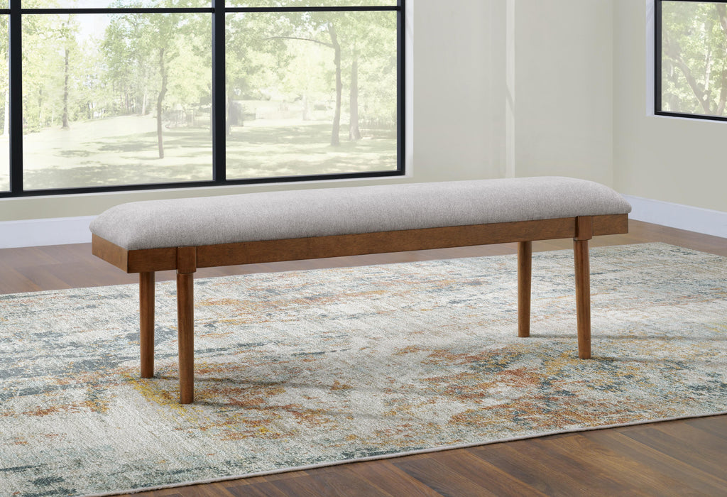 Lyncott Gray/Brown Large UPH Dining Room Bench