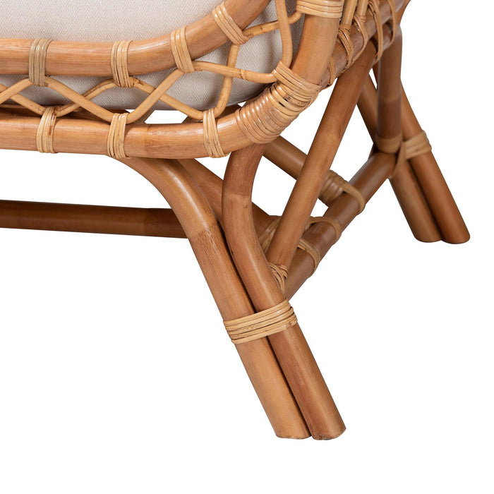 bali & pari Pakis Boho Sofa, Natural - use_like_new