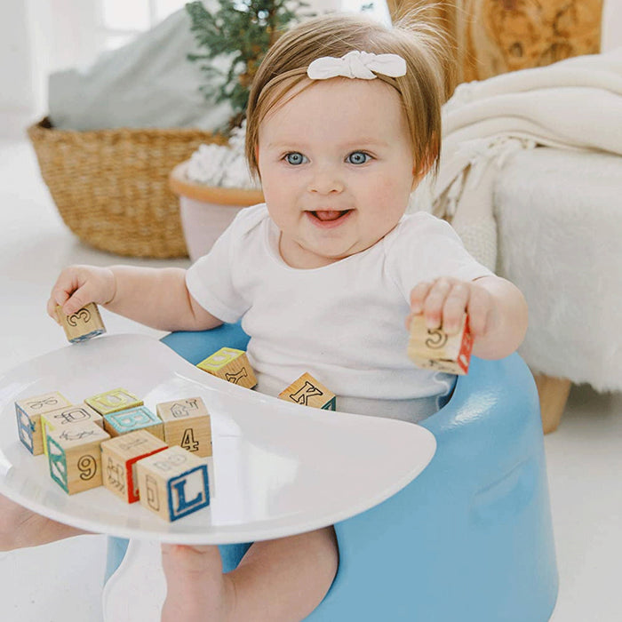 Bumbo Baby Floor Seat – Portable Infant Booster, Powder Blue - new