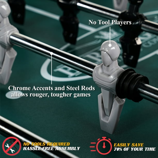 56" Premium Foosball Soccer Table, Furniture Style, by Barrington Billiards Company - open_box