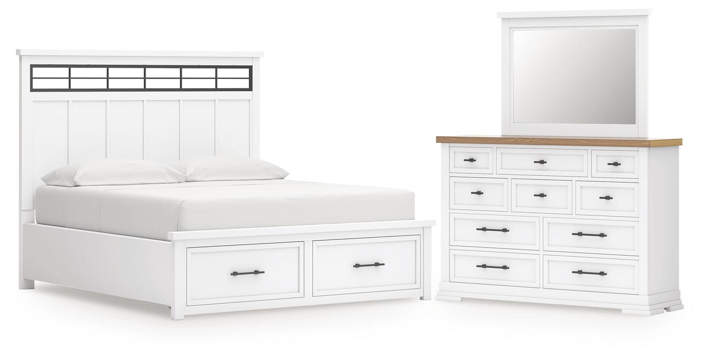 Ashbryn White/Natural Bedroom Collection