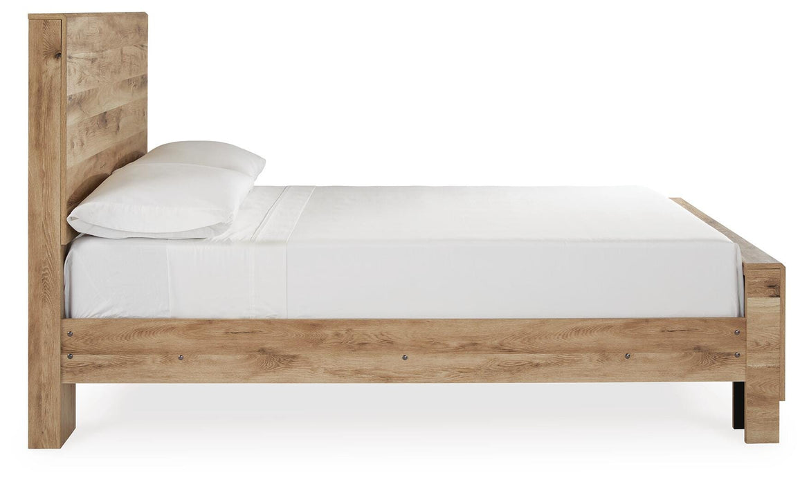 Hyanna Tan Brown Hyanna Full Panel Bed
