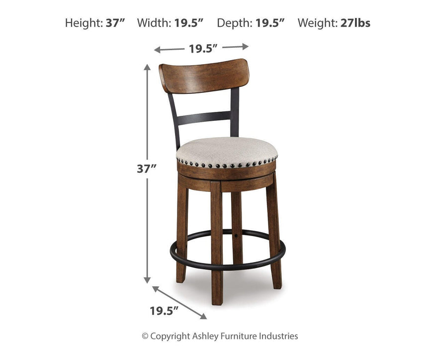 Valebeck Brown Valebeck Counter Height Bar Stool
