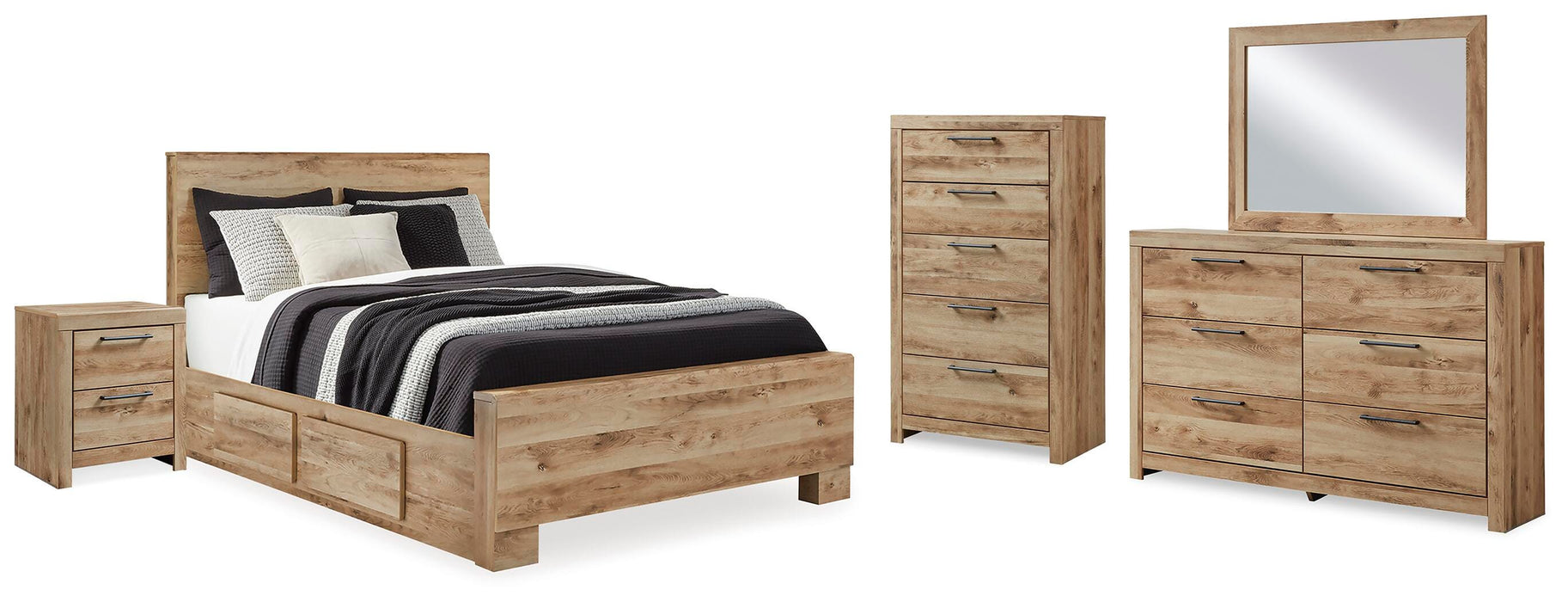 Hyanna Tan Brown Panel Bedroom Collection