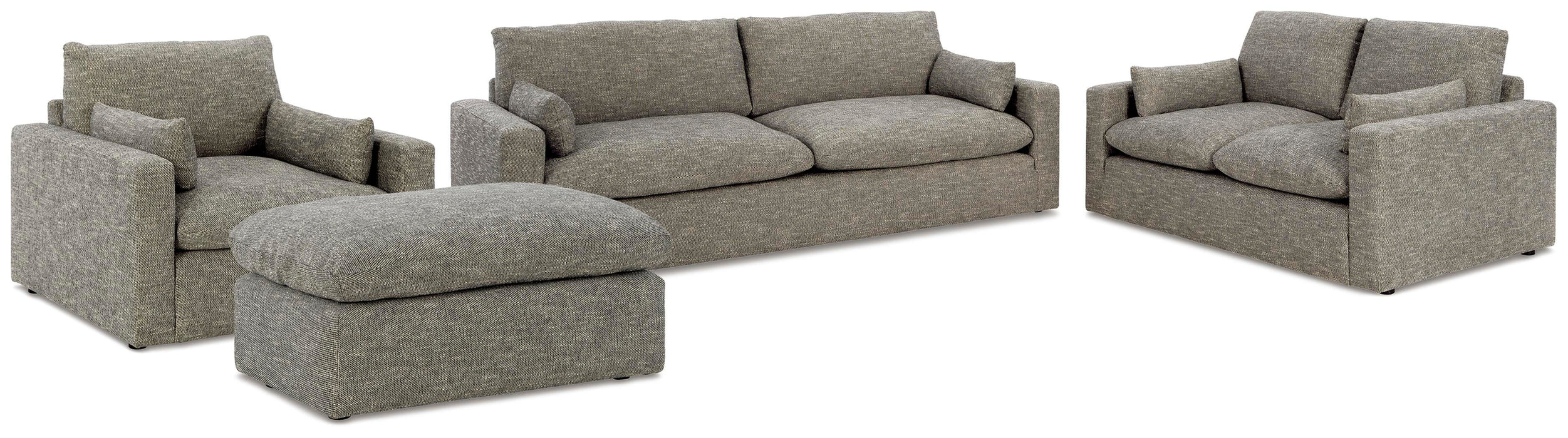 Dramatic Granite Dramatic Sofa, Loveseat, Chair and Ottoman