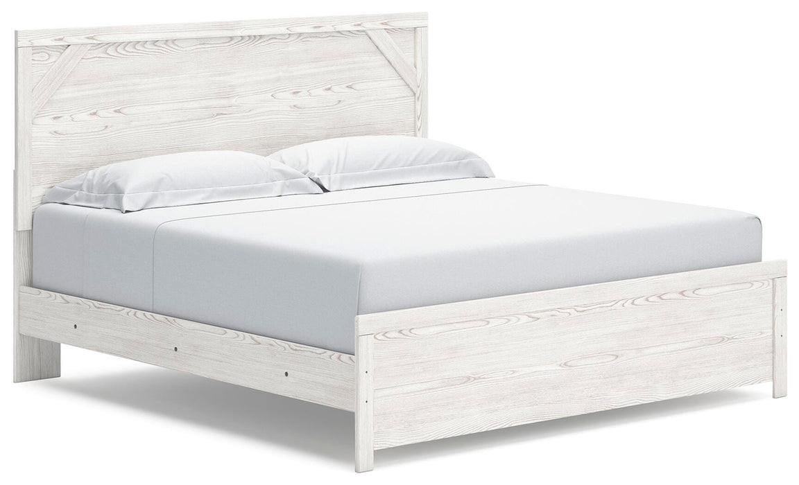 Gerridan White/Gray Gerridan King Panel Bed
