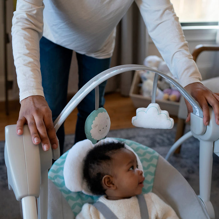 Ity by Ingenuity Swingity Swing Easy-Fold Portable Baby Swing – Goji - new