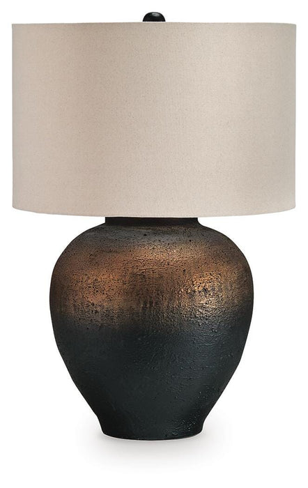 Newgerhard Brown/Black Metal Table Lamp (1/CN)