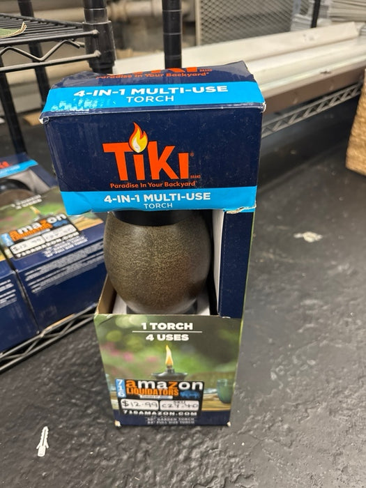 TIKI® Brand Convertible 64 Inch TIKI Torch Resin Jar Brown, Stone,1112155 - new