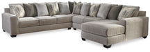 Ardsley Pewter Ardsley 4-Piece Sectional with Chaise