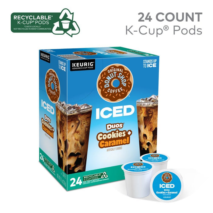 The Original Donut Shop - Iced Duos Cookie + Caramel K Cup Pods 24ct - new