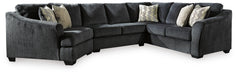 Eltmann Slate Eltmann 3-Piece Sectional with Cuddler