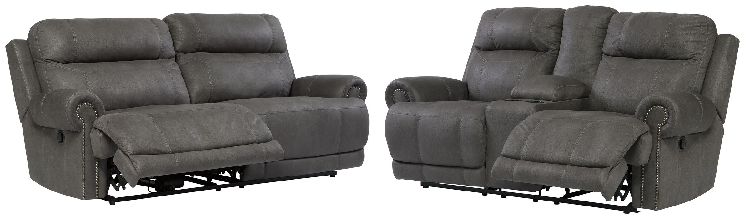 Austere Gray Austere Sofa and Loveseat