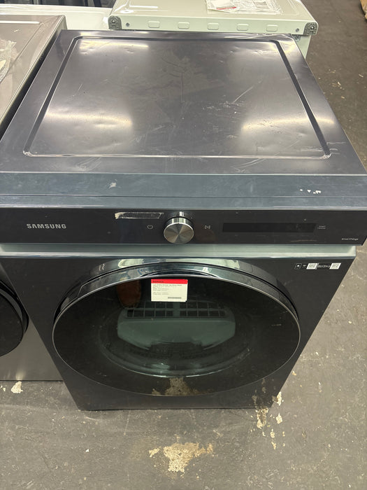 Samsung - BESPOKE 7.6 Cu. Ft. Stackable Smart Electric Dryer with Steam and AI Optimal Dry - Brushed Navy - Open Box - fair - new