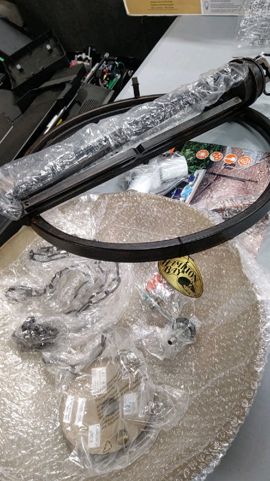 Hampton Bay Alta Loma 3-Light Dark Ridge Bronze Bowl Pendant - open_box