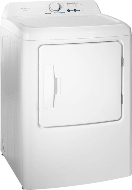 Insignia™ - 6.7 Cu. Ft. 12-Cycle Gas Dryer - White - display_model