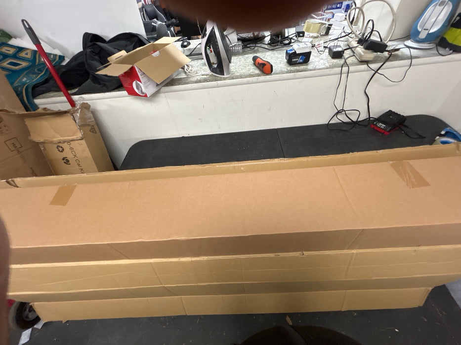 Mellow 9" Metal Platform Bed Frame with Heavy Duty Steel Slat Mattress Foundation (No Box Spring Needed), Queen, Black - new