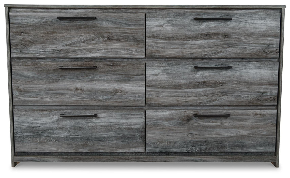 Baystorm Gray Six Drawer Dresser