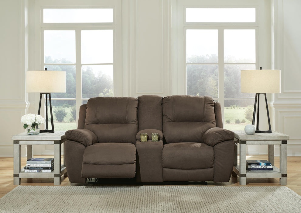 Next-Gen Gaucho Espresso DBL Rec Loveseat w/Console