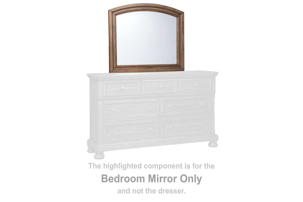 Flynnter Medium Brown Bedroom Mirror