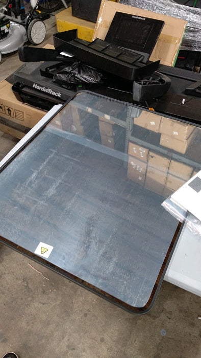 ELLO&ALLO EVM-S-FB30 Aluminum Framed Wall Mount Bathroom Vanity Mirror in Black - open_box