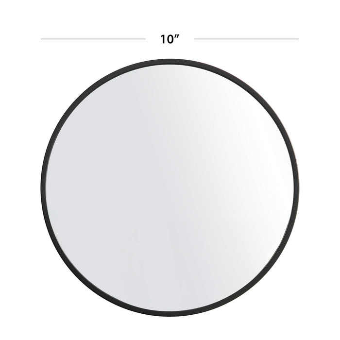Mainstays 10" x 31" Black Round Wall Mirror, Set of 3 - new